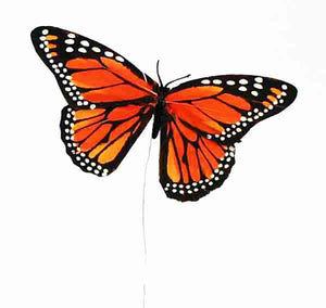 6" Feather Monarch Butterfly