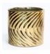 4.7"x4.3"H antiqued Gold Plated Dolomite Container