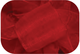 # 9 Chiffon Ribbon - Red x 100 yd