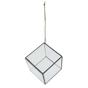 4" Geo-Cube Hanging Terrarium