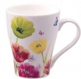 11 oz. Bright Floral Ceramic Mug