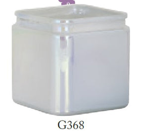4.75" Iridescent Glass Cube