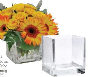 4x4x4" Square Clear Glass Cube
