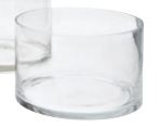 4" x 8" Clear Glass Cylinder