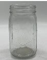 3.6" x 6.6" Clear Glass Mason Jar Vase