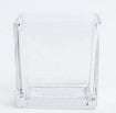 4.75" x 4.75" Clear Heavy Glass Cube Vase