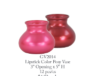 5" Claret/Hot Pink Rosie Posie Vase