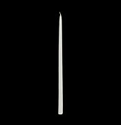 18" Patrician White Taper Candles