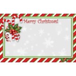 Enclosure Card - Merry Christmas - Candy Canes