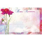 Enclosure Card - Happy Anniversary - Floral Background