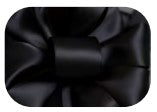 # 3 Double Face Satin Ribbon - Black x 50 yd