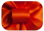 # 3 Double Face Satin Ribbon - Orange x 50 yd