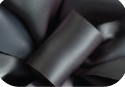# 9 Double Face Satin Ribbon - Pewter x 50 yd