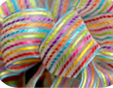 # 9 Sheer Stripe Ribbon - Multi x 50 yd