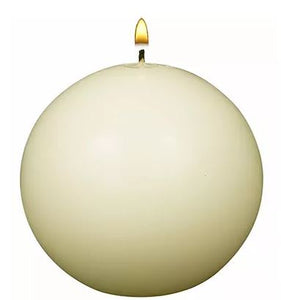 2.8" Ball Candle - Ivory