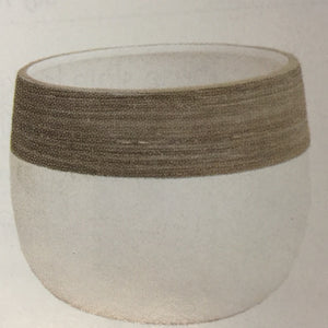 4.5" x 4.25" Nordic White & Grey Topped Dolomite Container