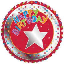 18" Milestone Happy Birthday Foil Balloon