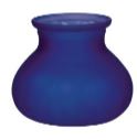 5" Round Cobalt Blue Posy Glass Vase
