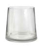 6" Round Clear Taper Glass Vase
