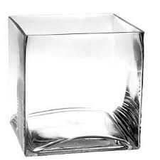 4.75" x 4.75" Clear Glass Cube