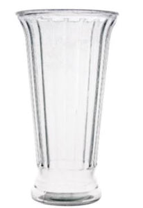 5.5"D x 10.2"H Clear Glass Utility Vase