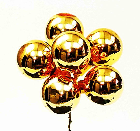 35 mm Glass Balls - Gold