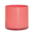 5" Round Flamingo Glass Pot