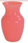 8" Round Flamingo Glass Vase