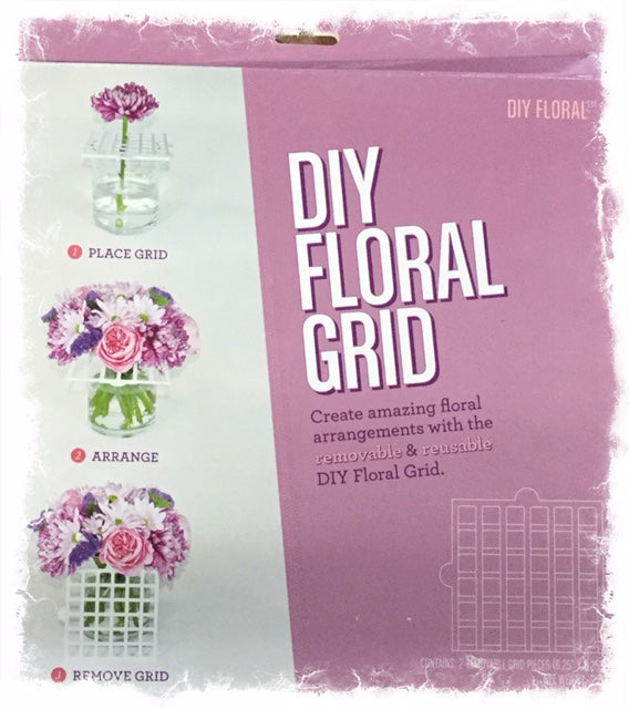DIY Floral Grid - White
