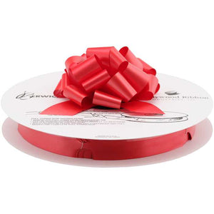 The Perfect Bow® on Reels #9 Flora-Satin® Ribbon - Lava Red