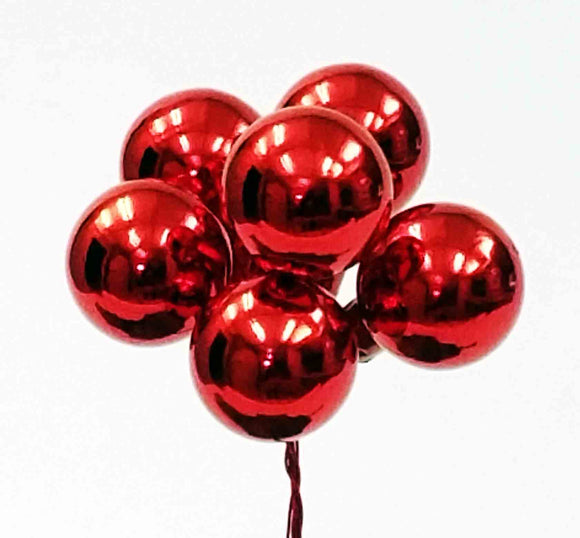 35 mm Glass Balls - Red