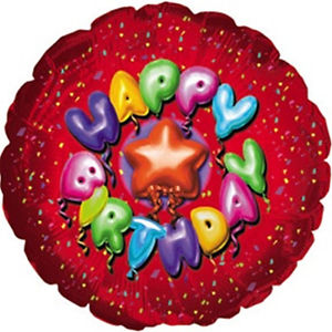 31" Happy Birthday Letters Balloon