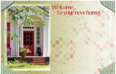 Enclosure Card - Welcome To :Your New Home - Red Door