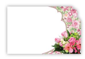 Enclosure Card - No Sentiment - Spring Pastel Bouquet