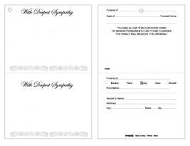 Duplicate - With Deepest Sympathy Enclosure Card