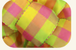 #9 Multi Check - Pink/Lime x 50 yd