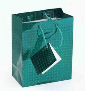 5.5 x 10.5 x 13" Large Gift Bag Green