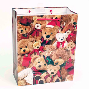 4 x 7 x 9" Medium Gift Bag - Multi Bears
